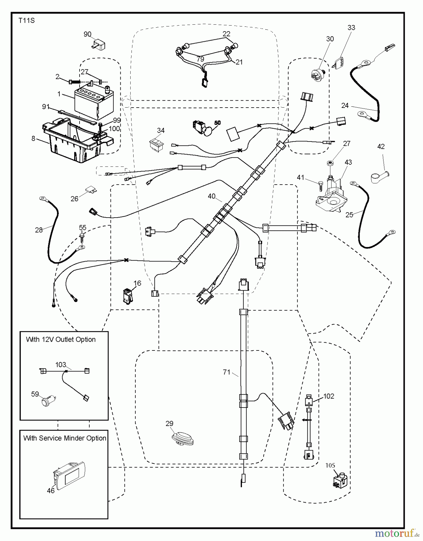  Jonsered Rasen  und Garten Traktoren LT2323 A2 (96041026300) - Jonsered Lawn & Garden Tractor (2012-01) ELECTRICAL