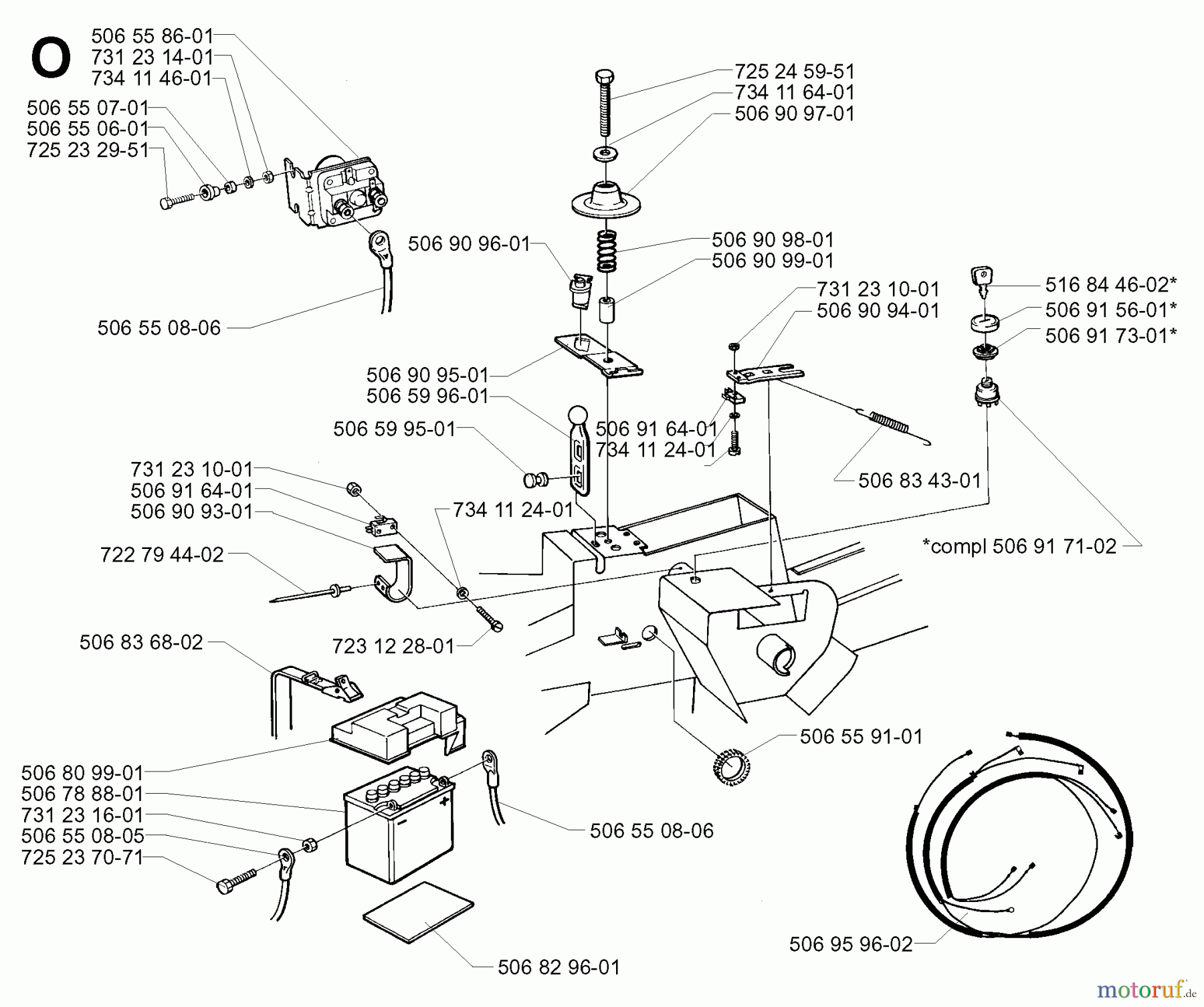  Jonsered Reitermäher FR13 - Jonsered Rear-Engine Riding Mower (2000-02) ELECTRICAL