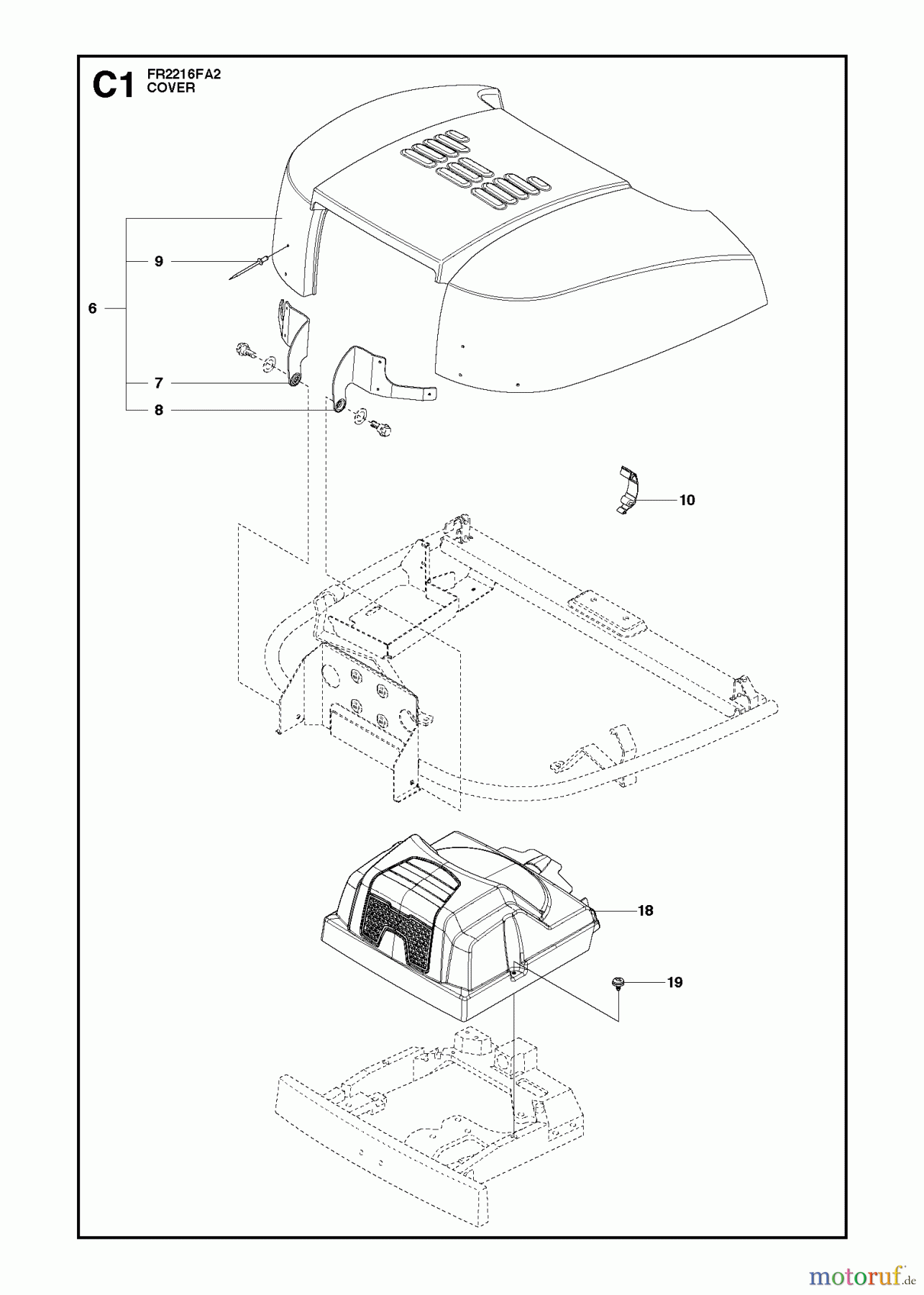  Jonsered Reitermäher FR2216 FA2 (966773801) - Jonsered Rear-Engine Riding Mower (2012) COVER #2