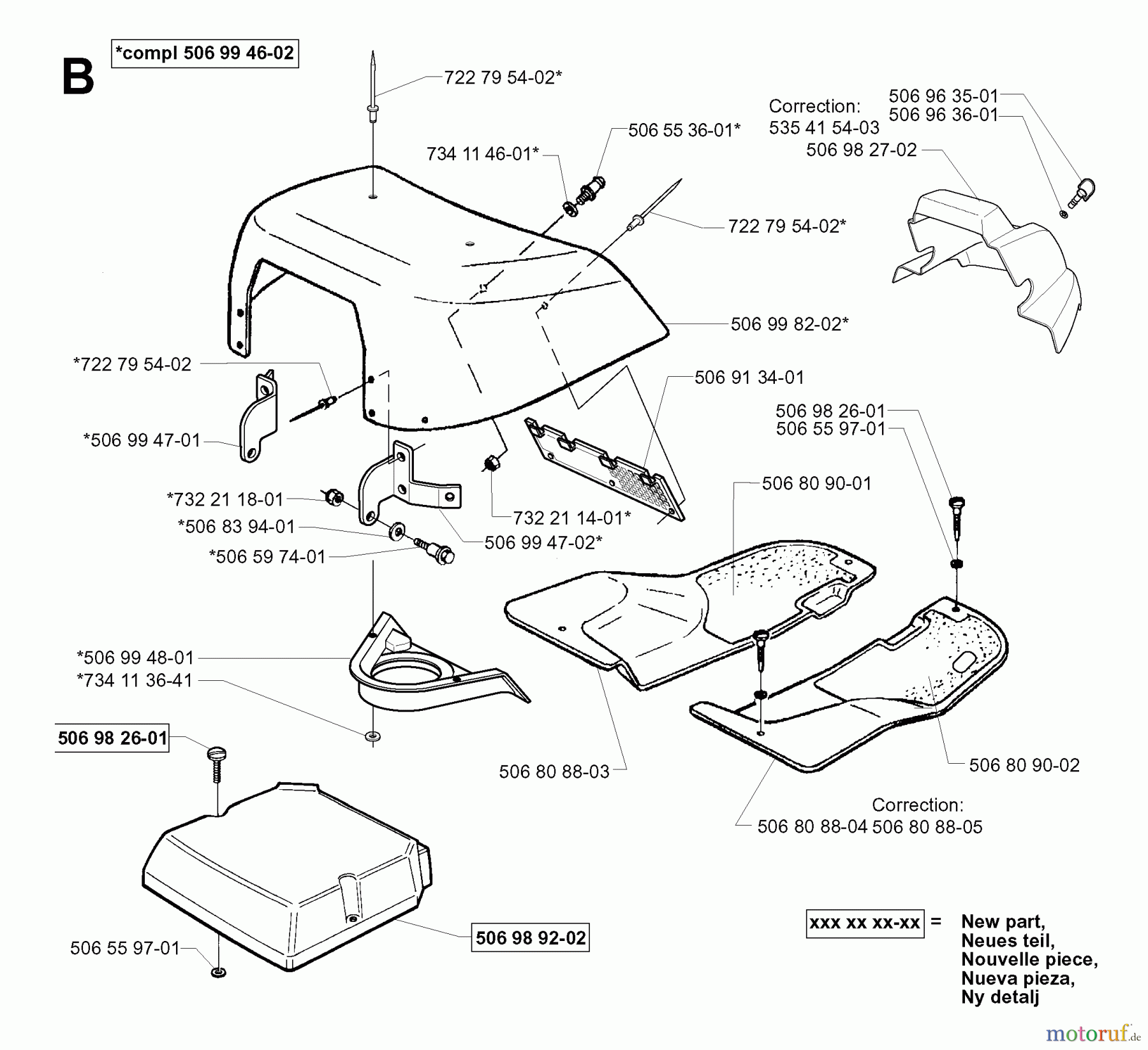  Jonsered Reitermäher FRM13 AUTOMATIC - Jonsered Rear-Engine Riding Mower (2001-01) HYDRAULIC PUMP- MOTOR