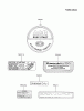Kawasaki Motoren FA130D-AS18 - Kawasaki FA130D 4-Stroke Engine Ersatzteile LABEL