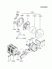 Kawasaki Motoren FA130D-AS21 - Kawasaki FA130D 4-Stroke Engine Ersatzteile AIR-FILTER/MUFFLER