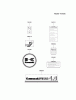 Kawasaki Motoren FE120D-AS03 - Kawasaki FE120D 4-Stroke Engine Ersatzteile LABEL