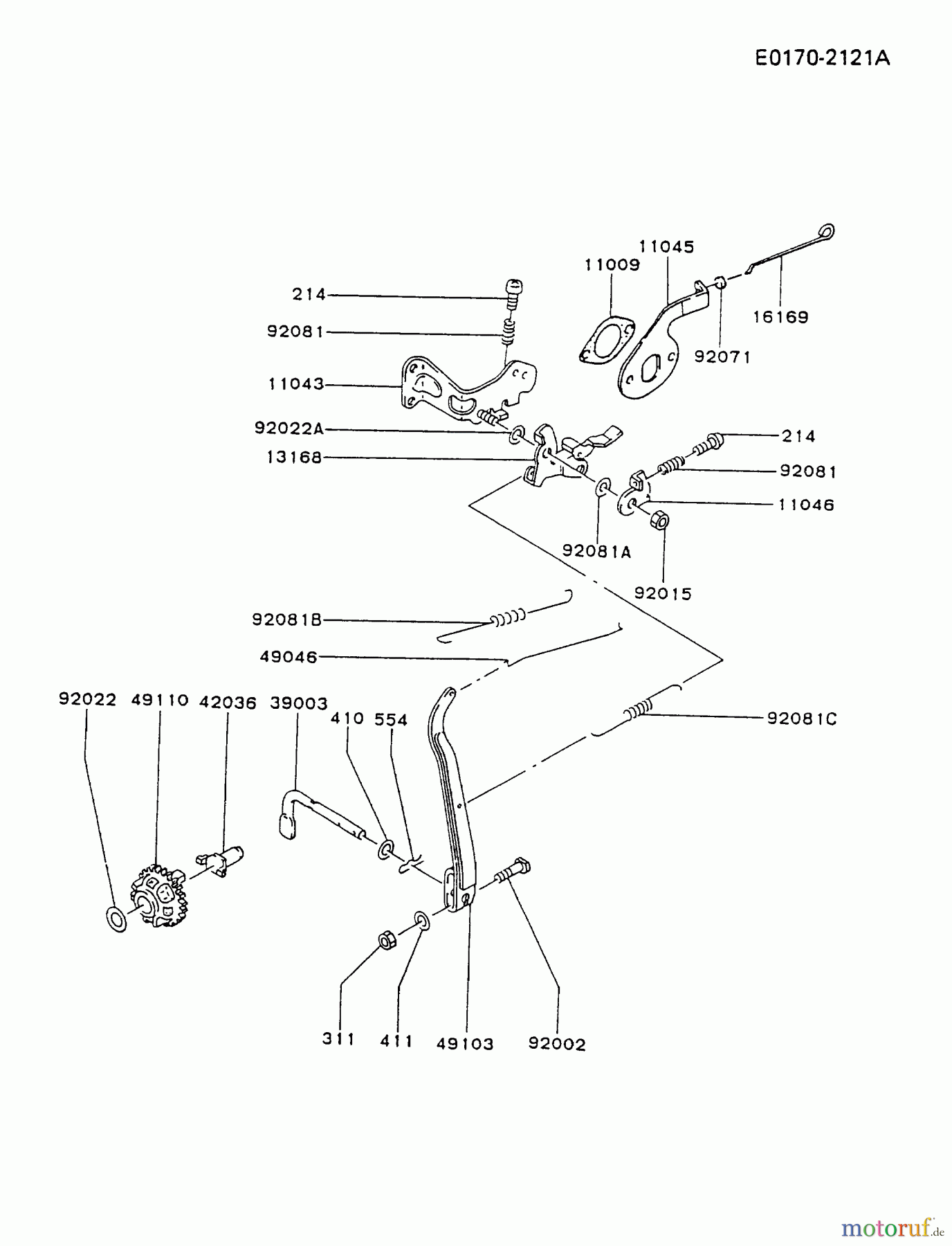  Kawasaki Motoren Motoren, Horizontal FA210D-AS23 - Kawasaki FA210D 4-Stroke Engine CONTROL-EQUIPMENT