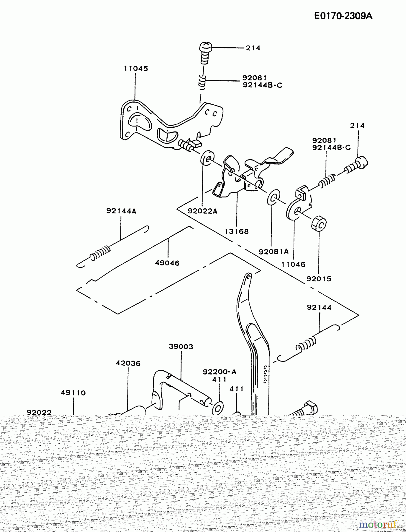 Kawasaki Motoren Motoren, Horizontal FA076D-CS09 - Kawasaki FA076D 4-Stroke Engine CONTROL-EQUIPMENT
