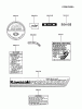 Kawasaki Motoren FE290D-CS02 - Kawasaki FE290D 4-Stroke Engine Ersatzteile LABEL