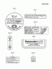 Kawasaki Motoren FA076D-CS09 - Kawasaki FA076D 4-Stroke Engine Ersatzteile LABEL