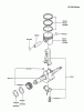Kawasaki Motoren FG200D-BS02 - Kawasaki FG200D 4-Stroke Engine Ersatzteile PISTON/CRANKSHAFT