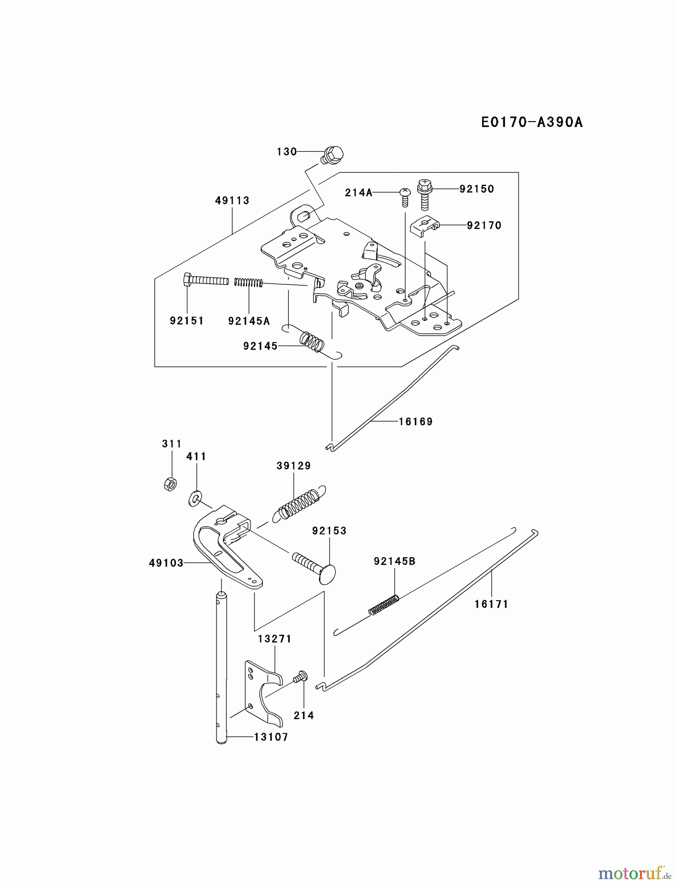  Kawasaki Motoren Motoren, Horizontal FH601D-AS06 - Kawasaki FH601D 4-Stroke Engine CONTROL-EQUIPMENT