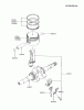 Kawasaki Motoren FA076D-AS07 - Kawasaki FA076D 4-Stroke Engine Ersatzteile PISTON/CRANKSHAFT