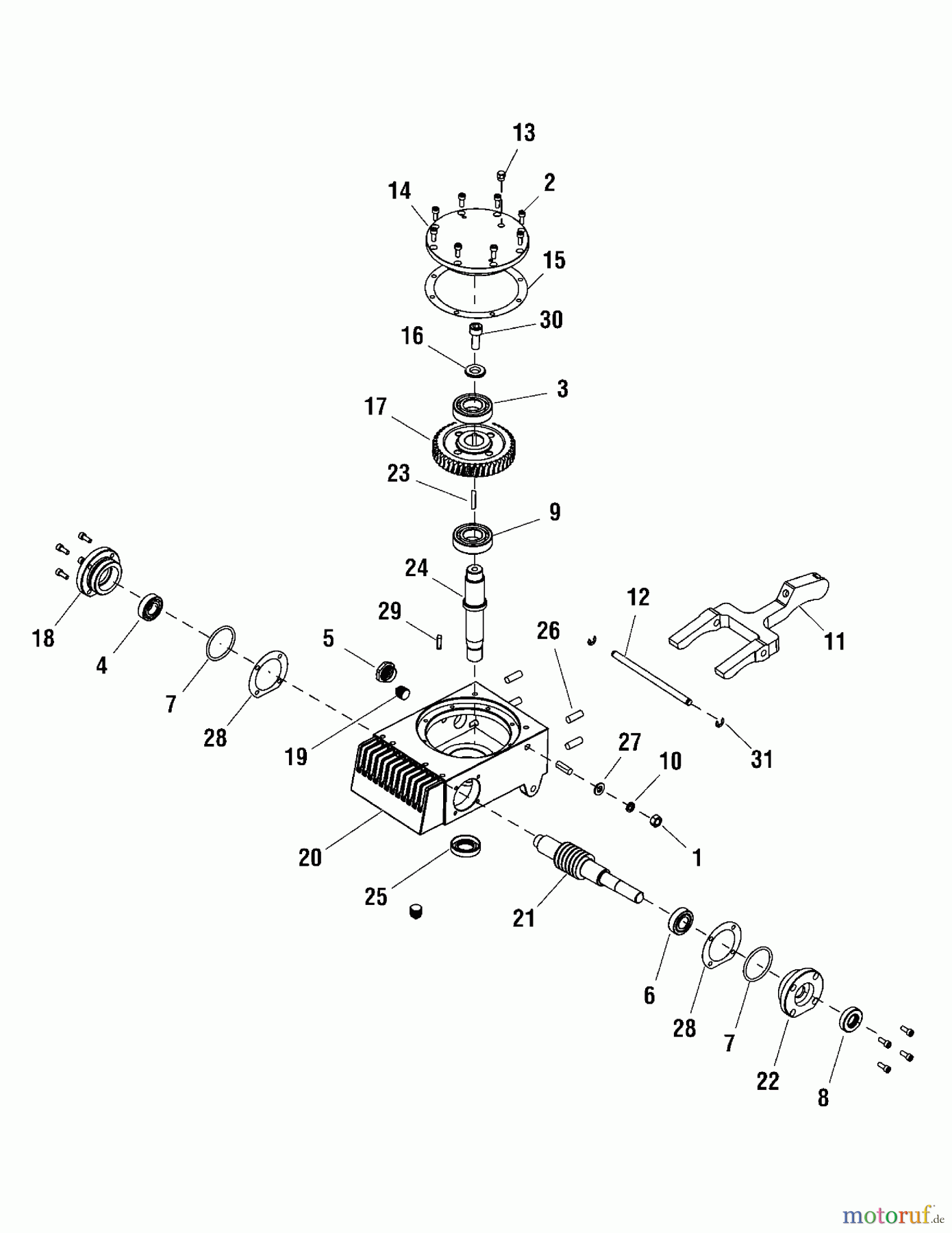  Murray Sonstiges EX436-T (866056) - Briggs & Stratton Power Trowel Reduction Gearbox Group (80003061)