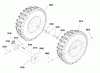 Murray 1028E (LP25938) (1695808) - John Deere 28" Dual Stage Snow Thrower (2010) Pièces détachées Wheel & Tire Group (2988546)