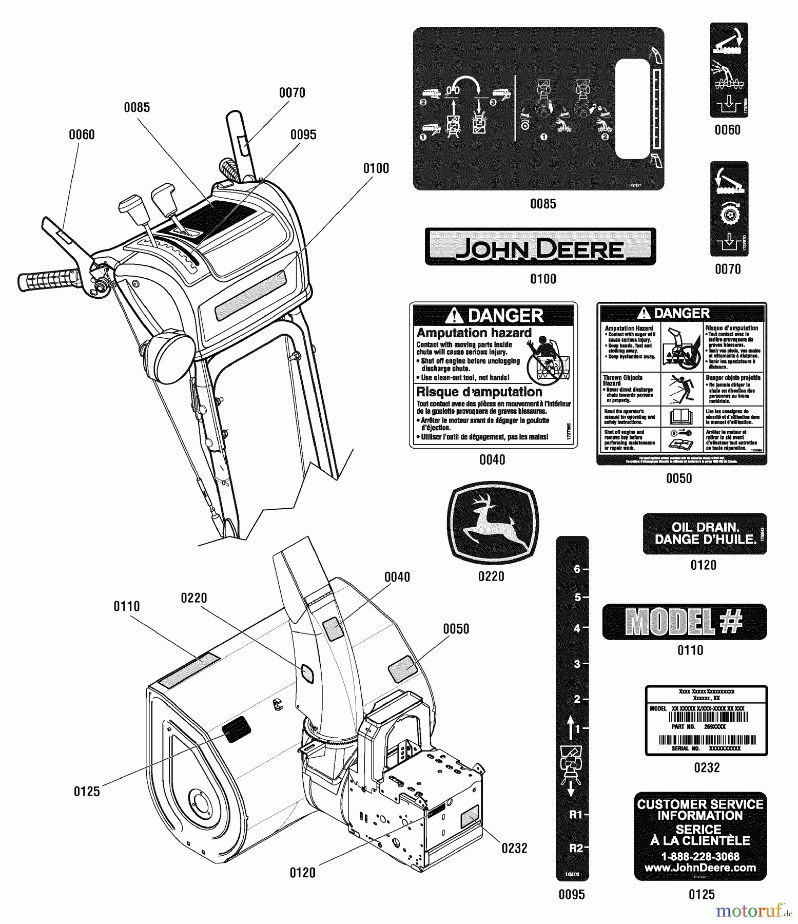  Murray Schneefräsen 1130SE (LP18978) (1695623) - John Deere 30