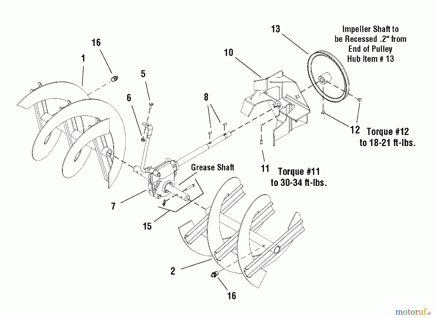  Murray Schneefräsen 1332PE (LP1695450) - John Deere 32