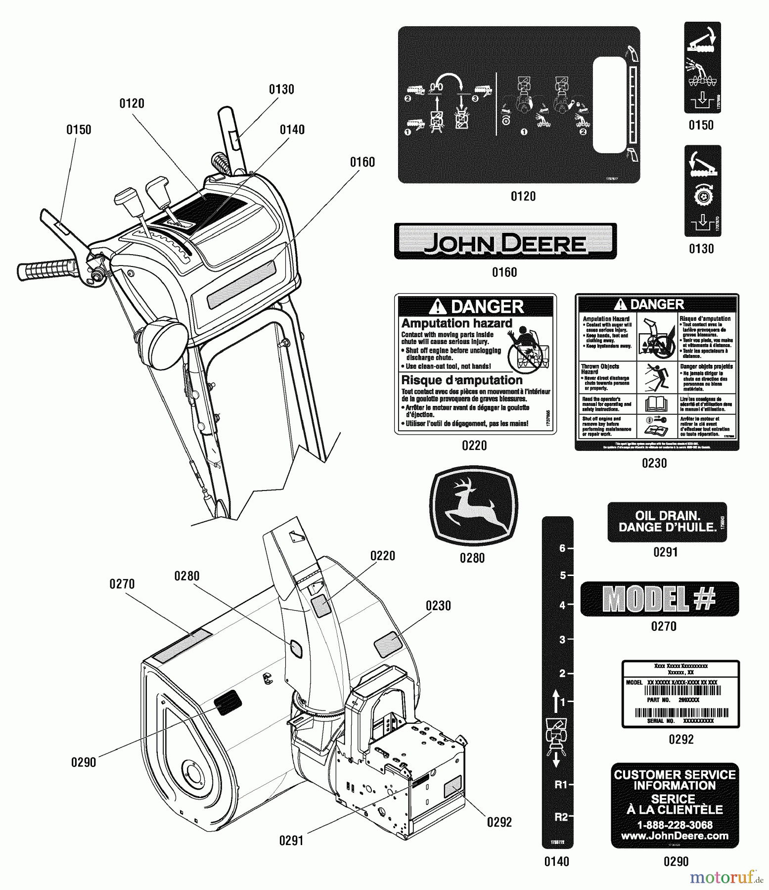  Murray Schneefräsen 1332PE (LP18979) (1695624) - John Deere 32