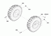 Murray 1528HD (1696157-00) - Briggs & Stratton 28" Dual Stage Snowthrower, 14.5HP (2012) Listas de piezas de repuesto y dibujos Wheels & Tires Group (2990485)