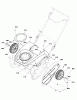 Murray CS55800E (1696225-00) - Canadiana 22" Single Stage Snowthrower, 8HP (CE) (2012) Listas de piezas de repuesto y dibujos Wheel & Body Covering Group (2989822_2990863)