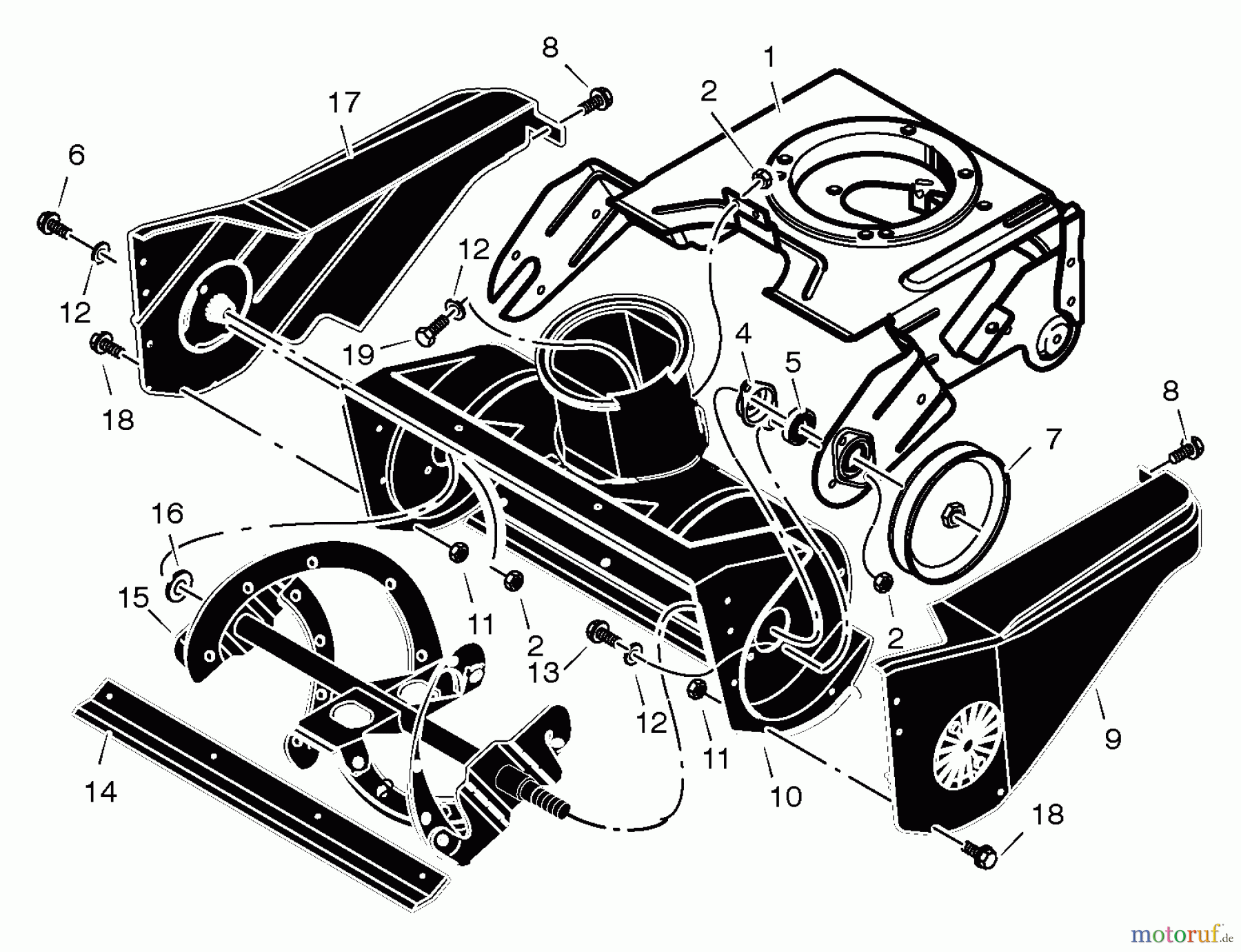  Murray Schneefräsen 536.881400 - Craftsman 21