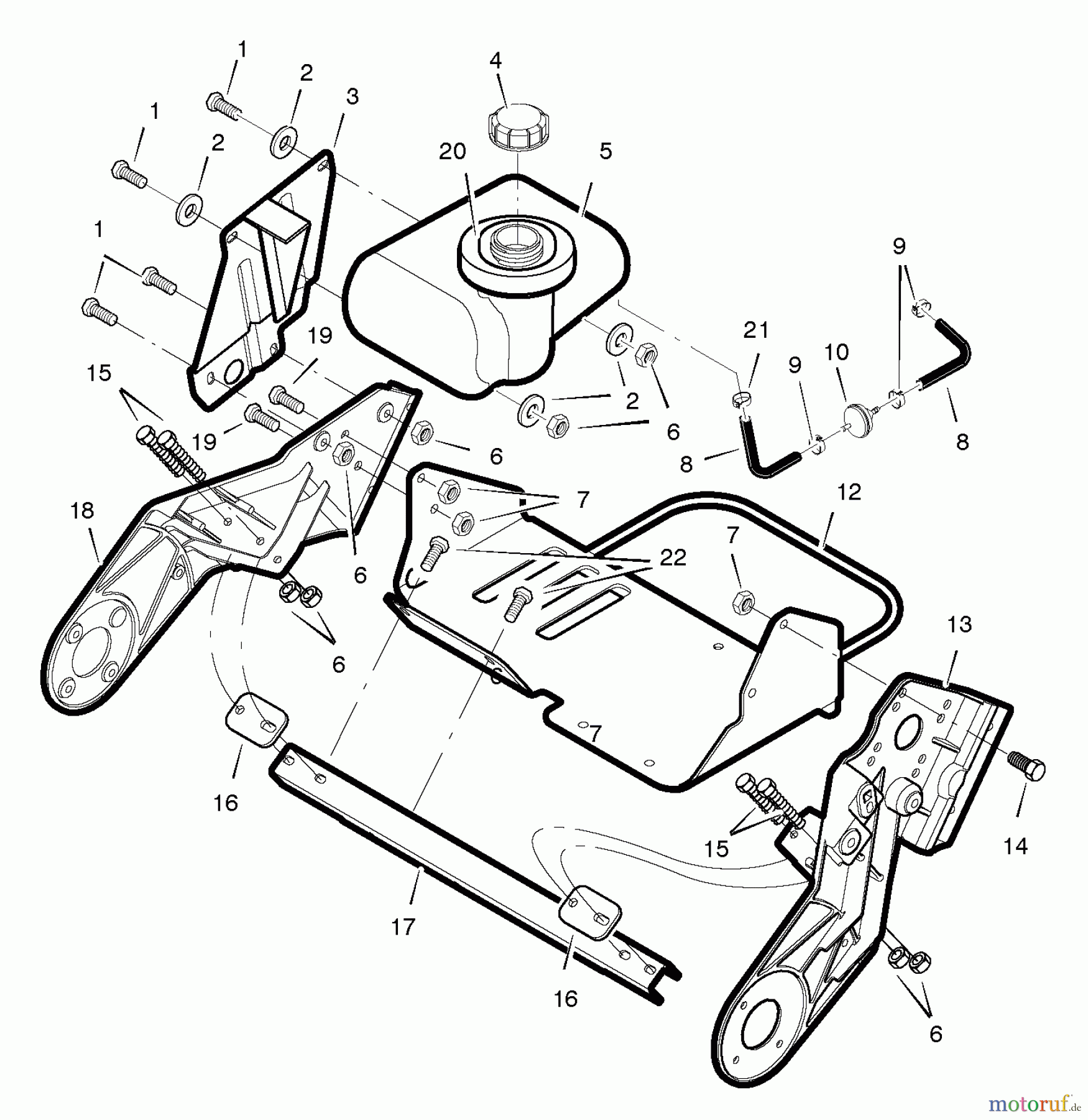  Murray Schneefräsen 536.881501 - Craftsman 22