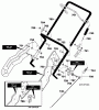 Murray 620301x4C - 20" Single Stage Snow Thrower (2000) Listas de piezas de repuesto y dibujos Handle Assembly