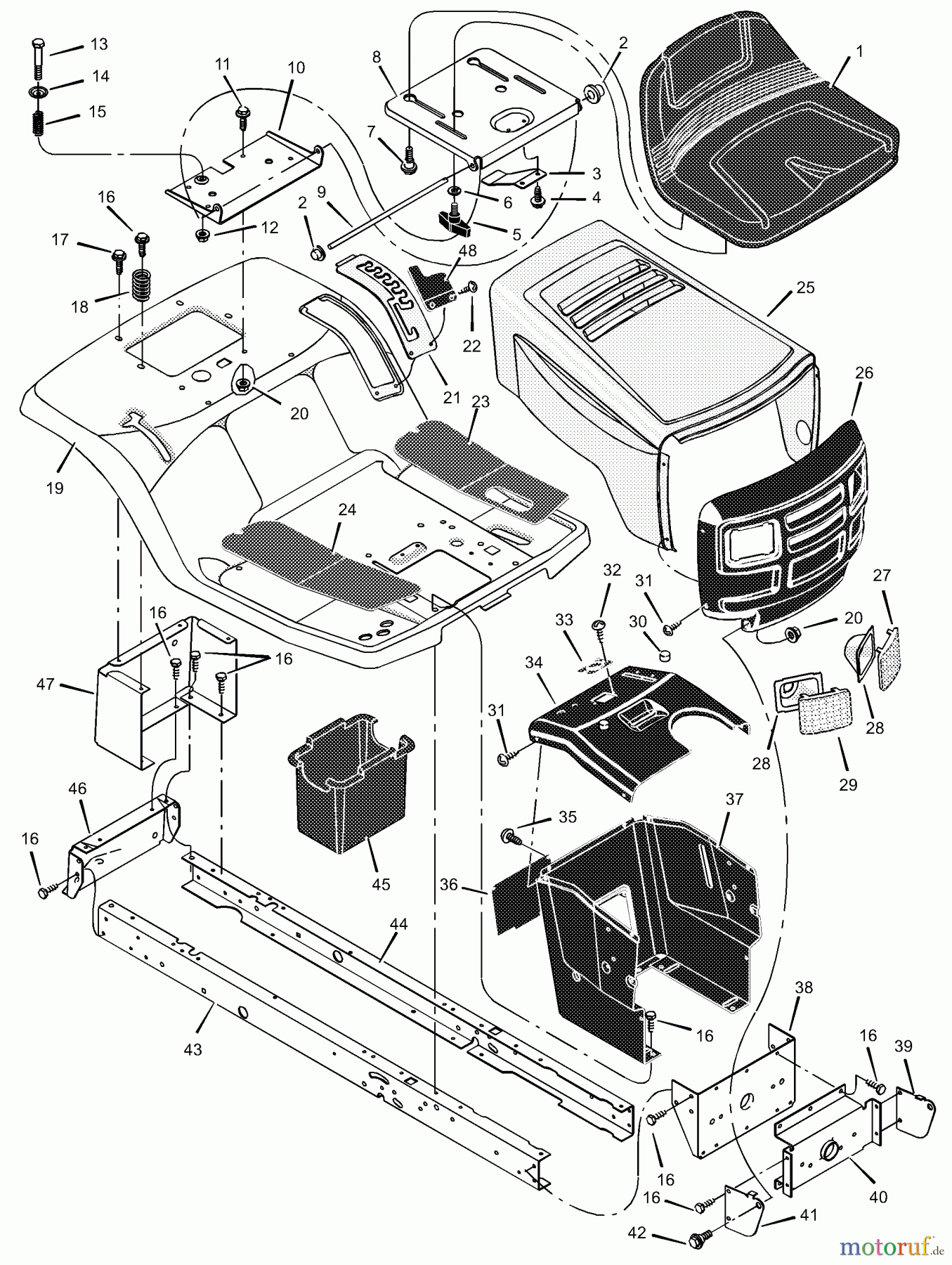  Murray Rasen- und Gartentraktoren 405014x92A - B&S/Murray 40