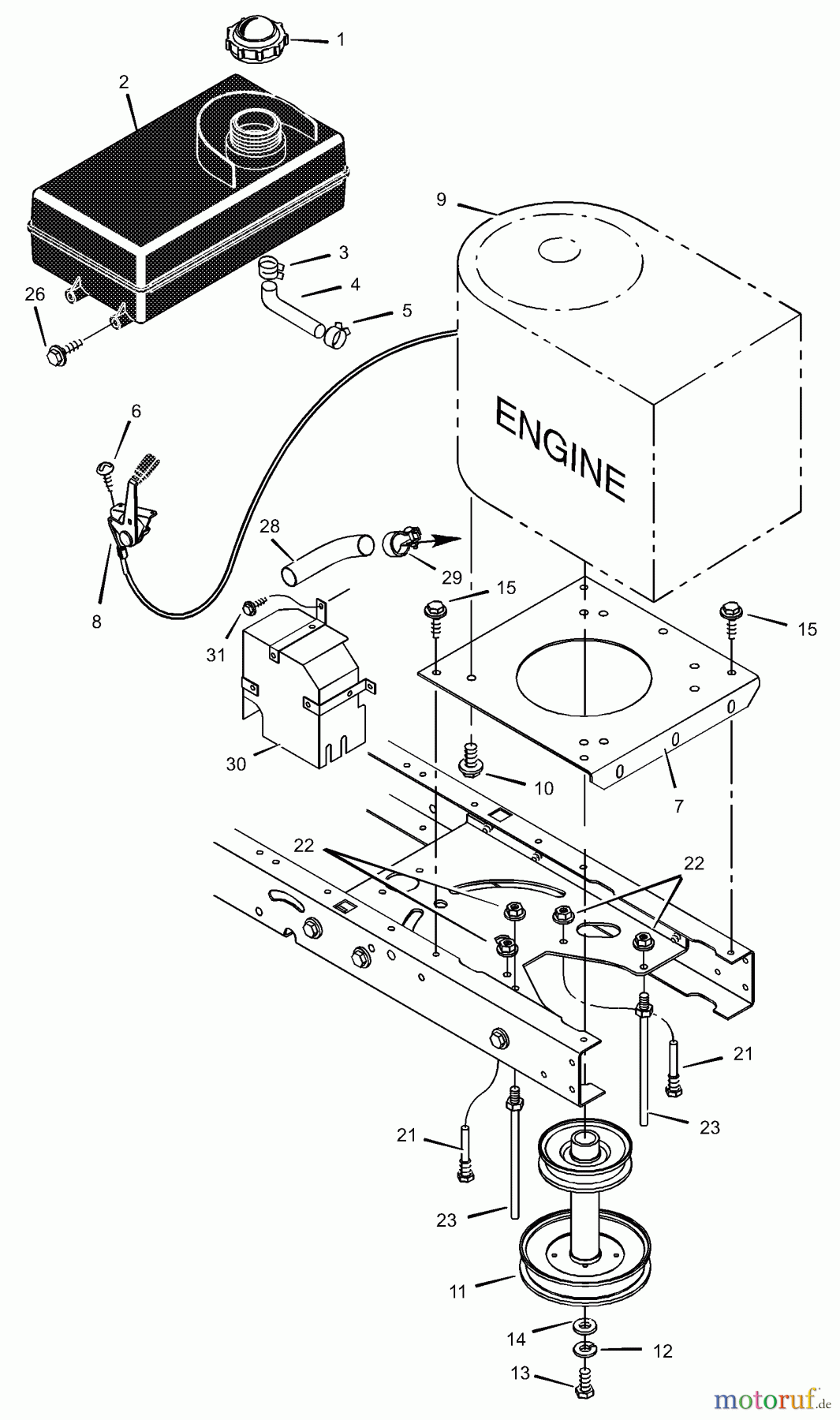  Murray Rasen- und Gartentraktoren 405014x92A - B&S/Murray 40
