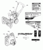 Murray 824RS (1695978) - 24" Dual Stage Snowthrower (2011) Ersatzteile Decals Group (2989990)