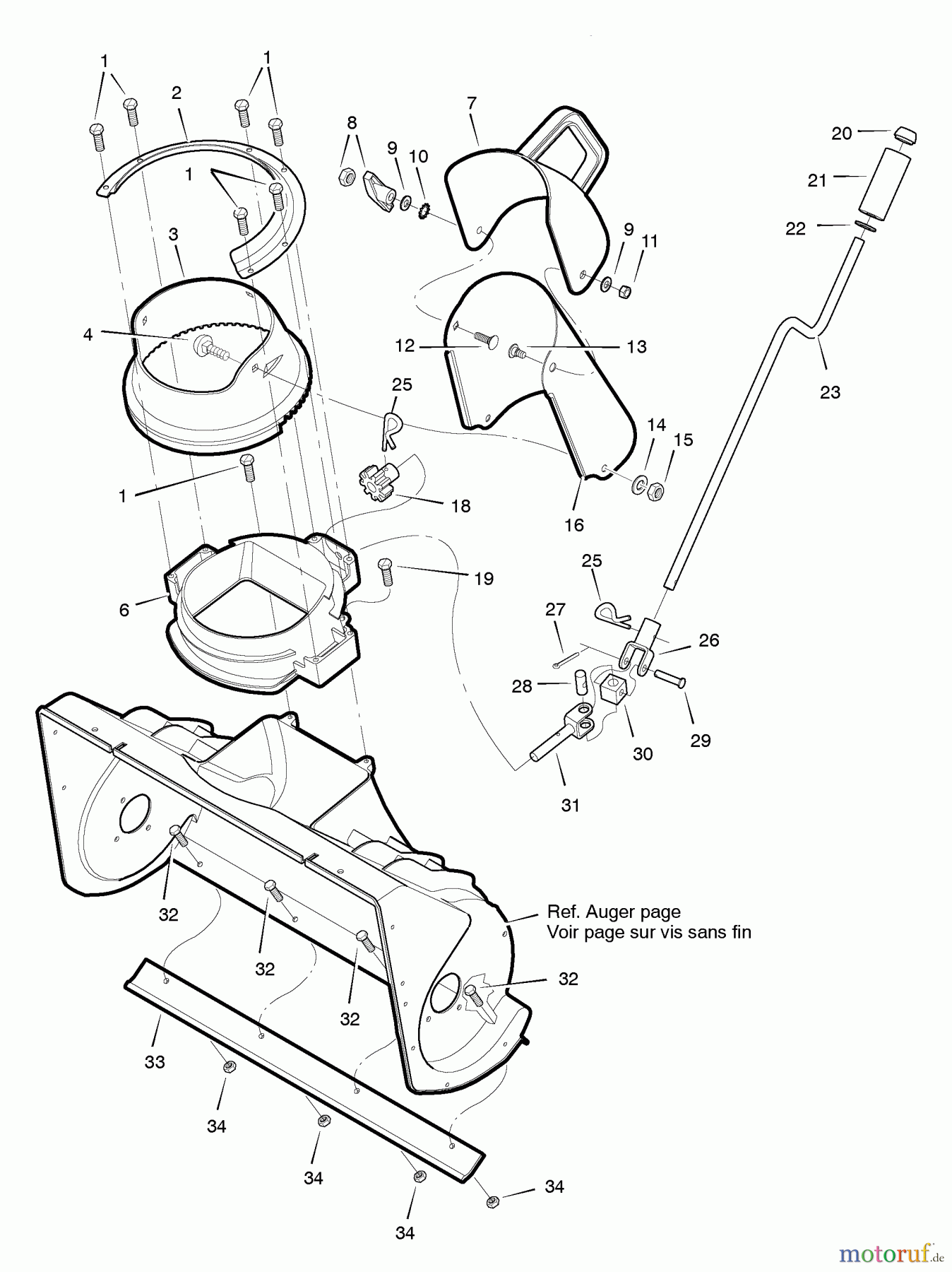  Murray Schneefräsen C950-52435-2 - Craftsman 22