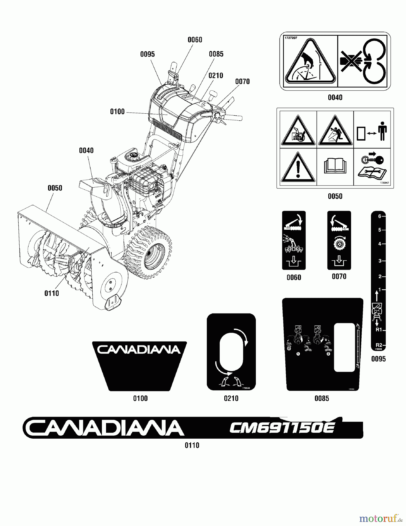  Murray Schneefräsen CM691150E (1696228-00) - Canadiana 27