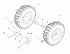 Murray ST9528 (1694998) - Frontier 28" Dual Stage Snow Thrower (2006) Listas de piezas de repuesto y dibujos Wheels and Tires Group (2987263_2987264)