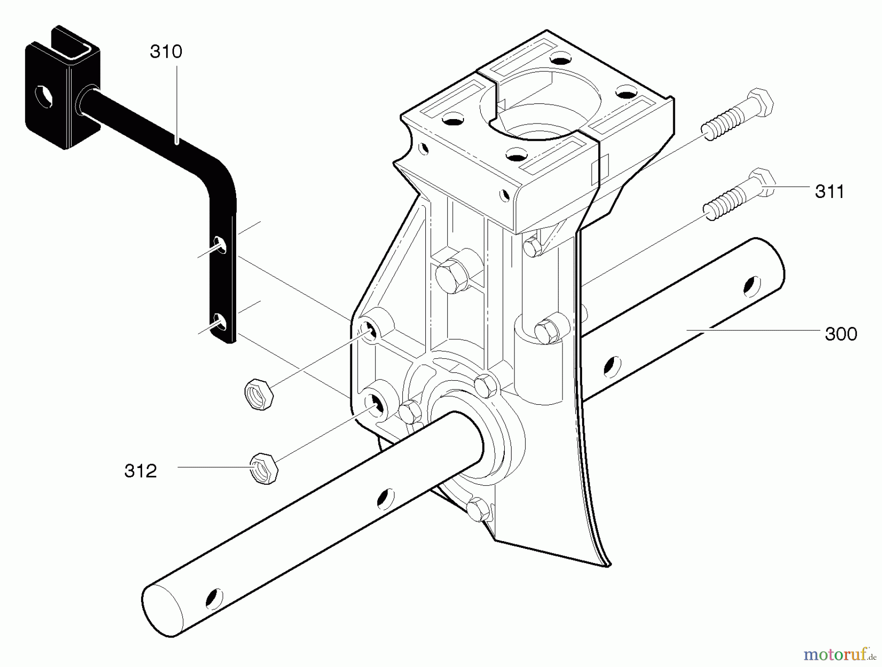  Murray Motorhacken und Kultivierer 11052x4NC - Murray Cultivator (2004) Depth Rod Mount
