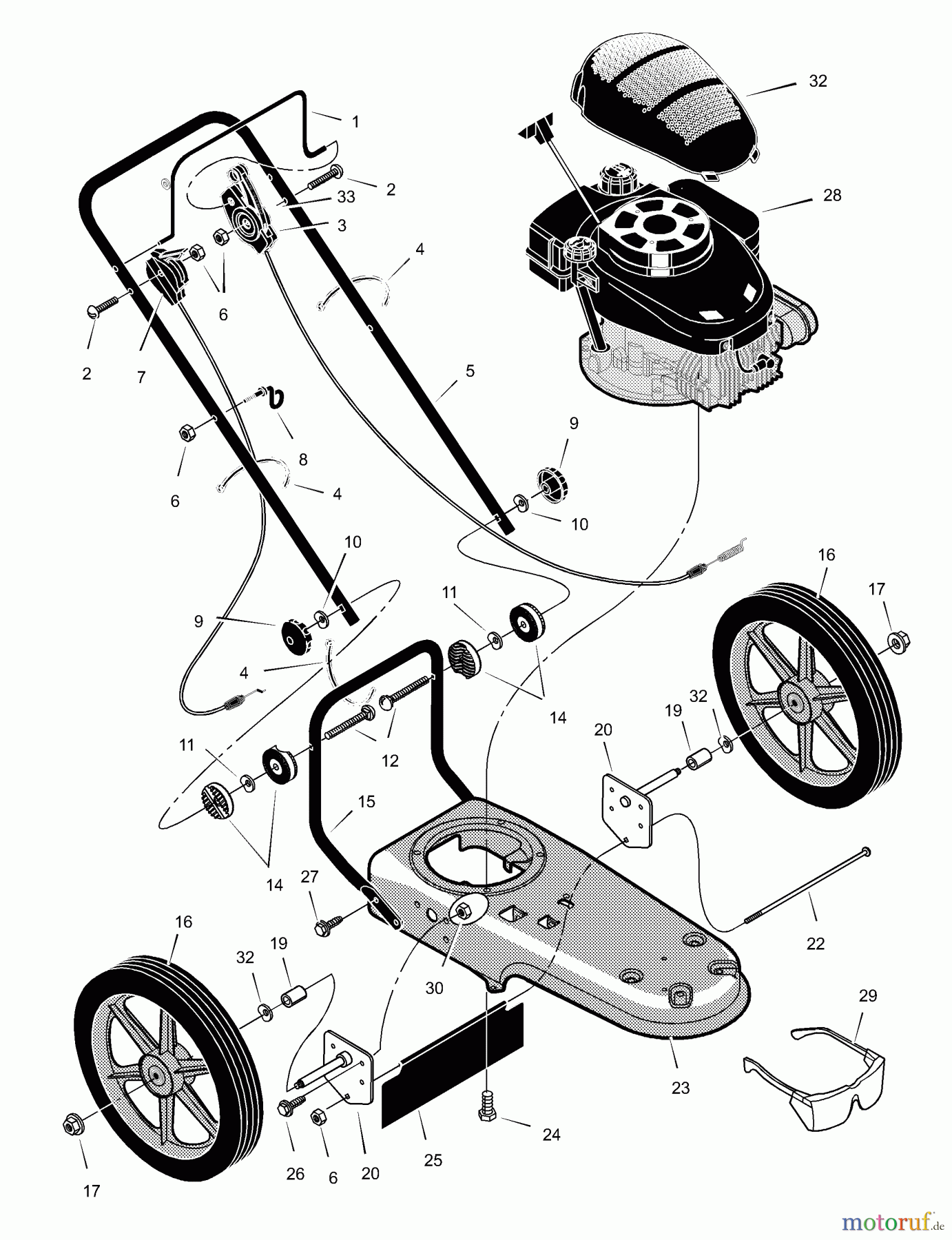  Murray Trimmer zum Schieben TM6000x8B - Scotts Walk-Behind String Trimmer (2002) (Home Depot) Illustration & Parts List