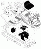 Murray 405601x30A - 40" Lawn Tractor (2003) Ersatzteile Chassis & Hood