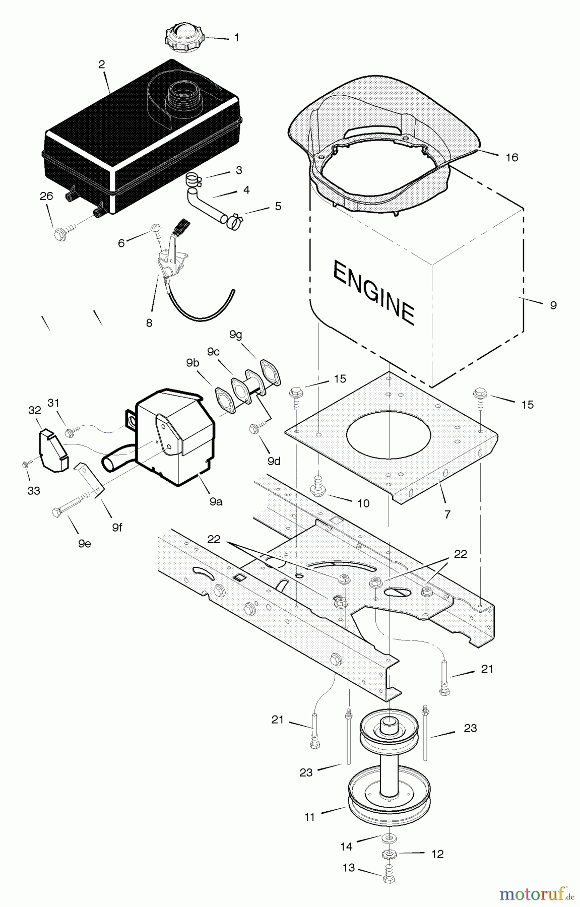 Murray Rasen- und Gartentraktoren 425005x8A - Scotts 42