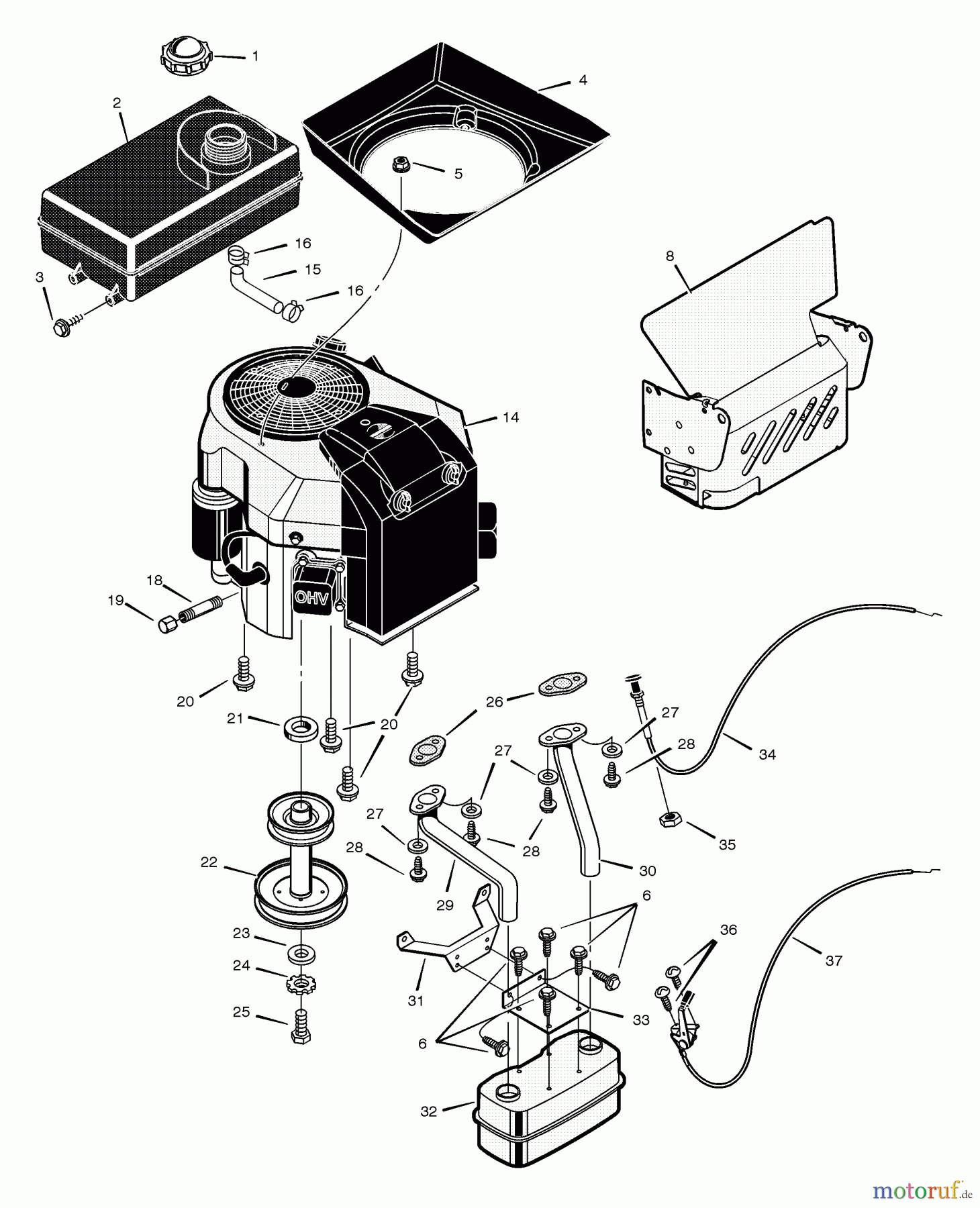 Murray Rasen- und Gartentraktoren 425611x99A - B&S/Murray 42