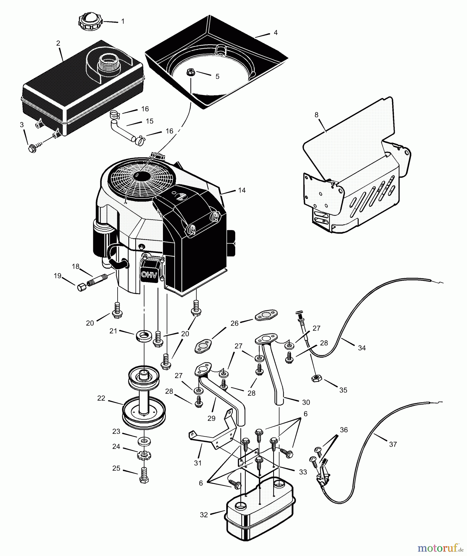 Murray Rasen- und Gartentraktoren 425611x99C - B&S/Murray 42