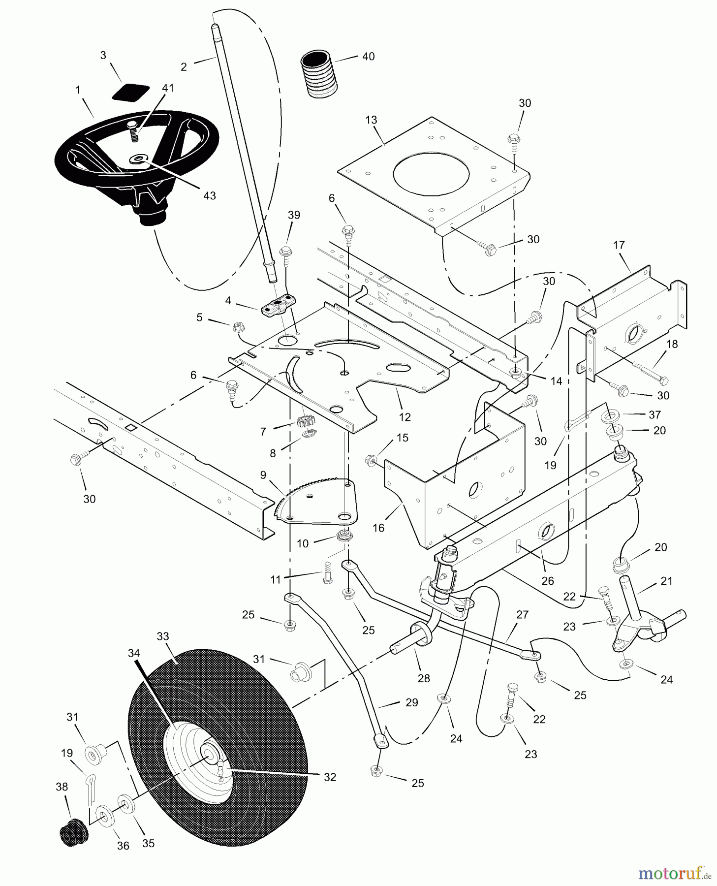  Murray Rasen- und Gartentraktoren 425613x31A - Scotts 42