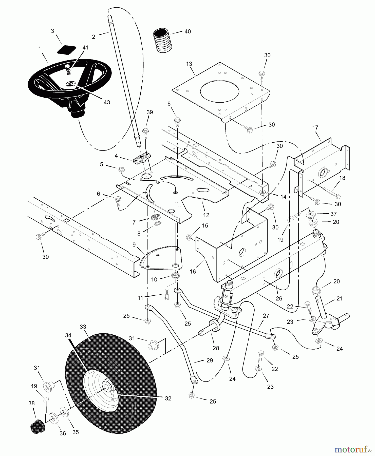  Murray Rasen- und Gartentraktoren 425613x8A - Scotts 42
