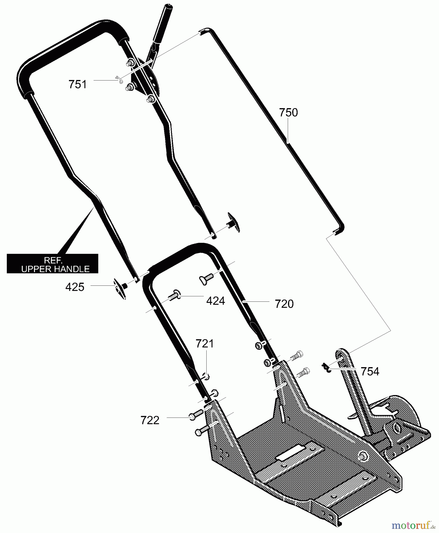 Murray Kantenschneider 13052x10A - B&S/Murray Edger (2000) (Western Auto) Handle Assembly