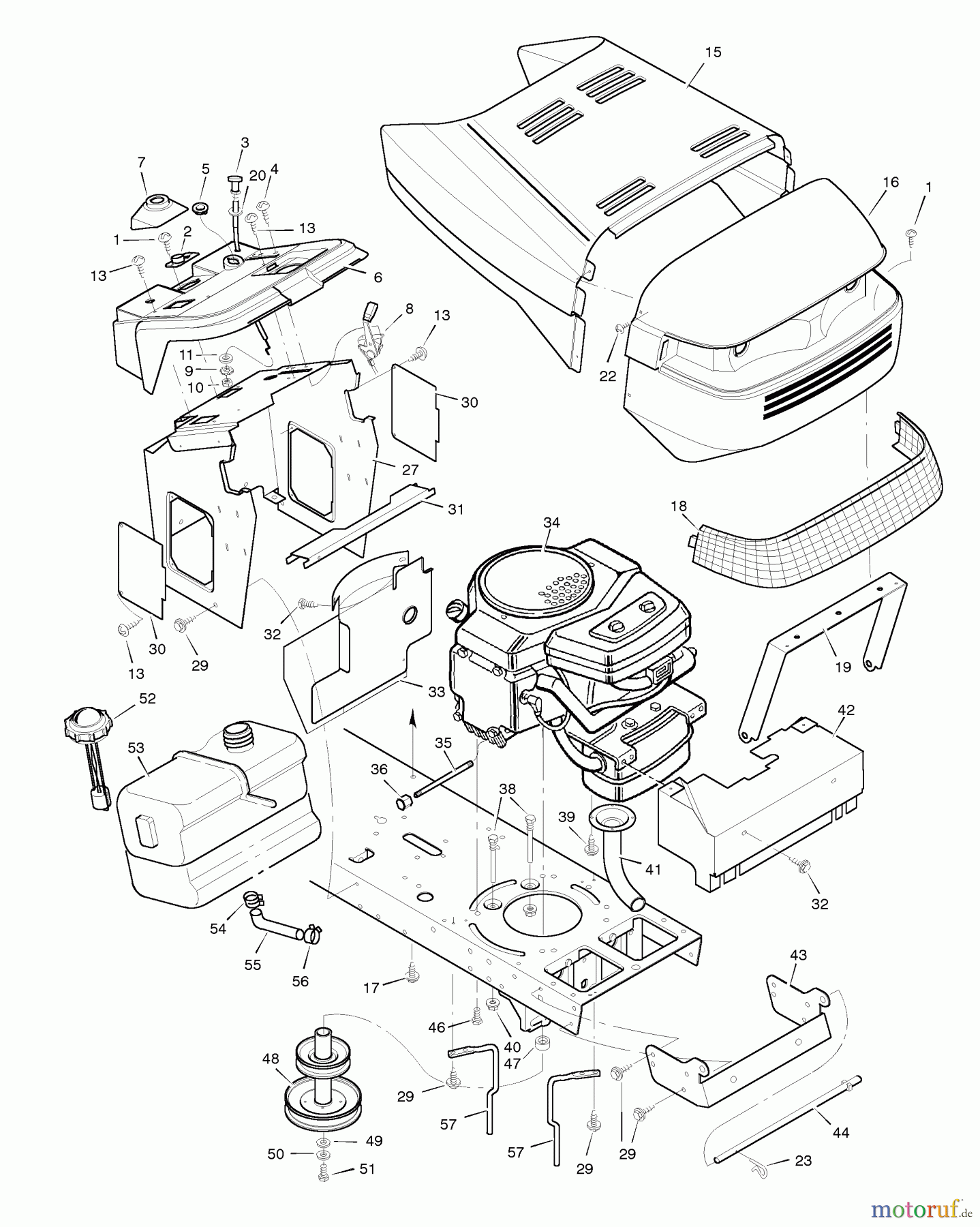  Murray Rasen- und Gartentraktoren 46254x15B - B&S/Murray 46