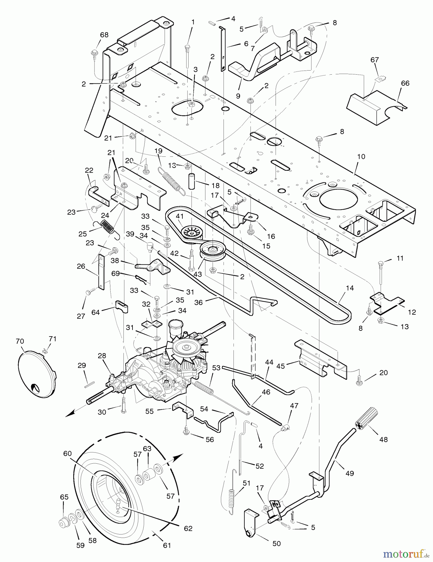  Murray Rasen- und Gartentraktoren 46254x15B - B&S/Murray 46
