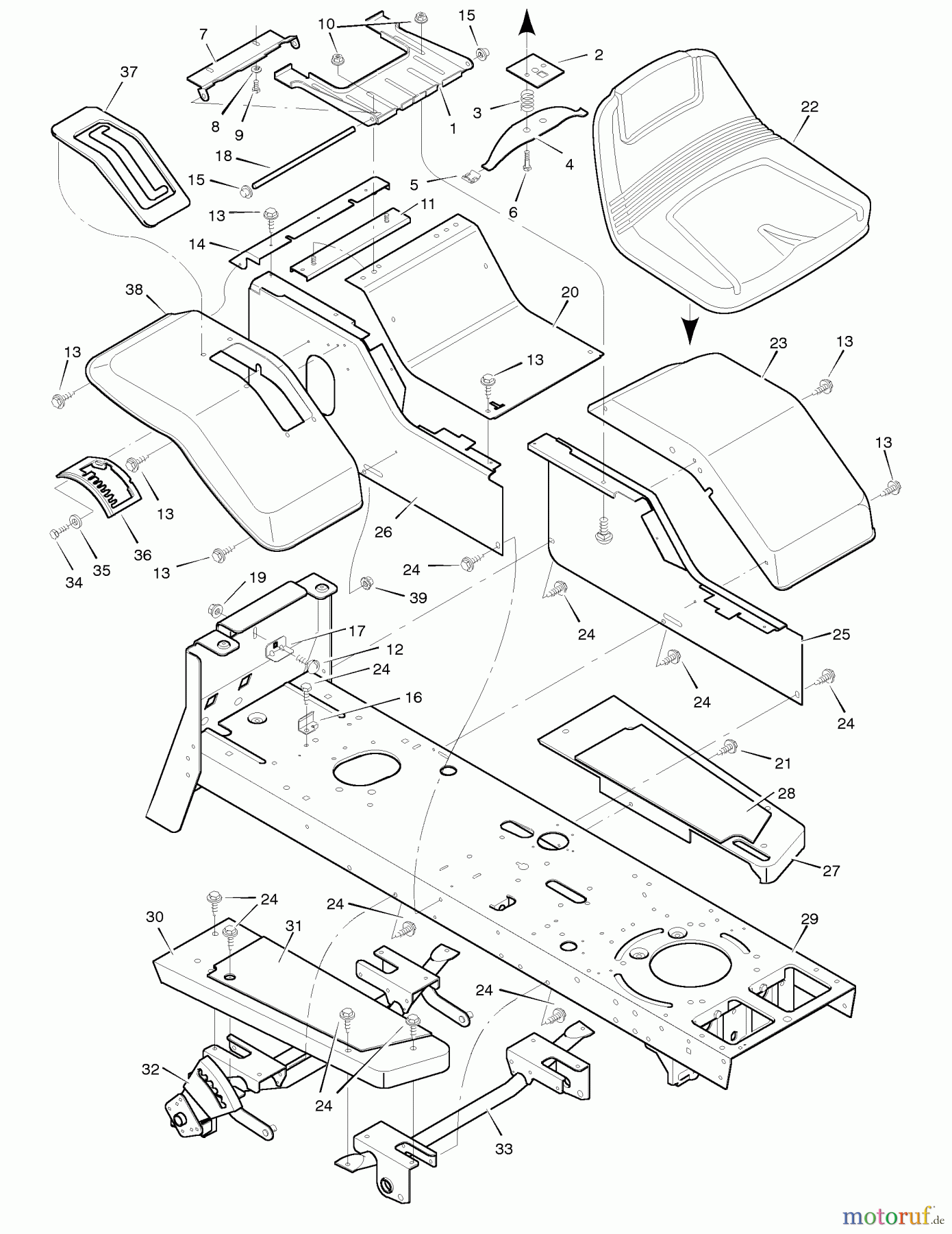  Murray Rasen- und Gartentraktoren 46431x92A - B&S/Murray 46