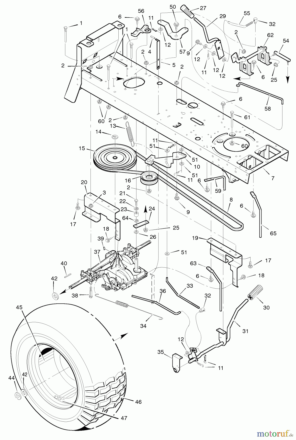  Murray Rasen- und Gartentraktoren 46431x92A - B&S/Murray 46