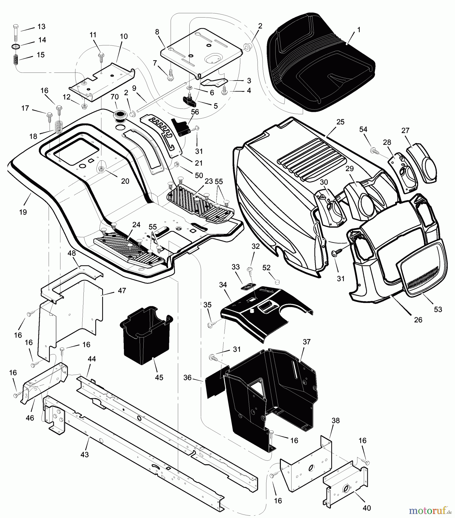  Murray Rasen- und Gartentraktoren 465600x31A - Scotts 46