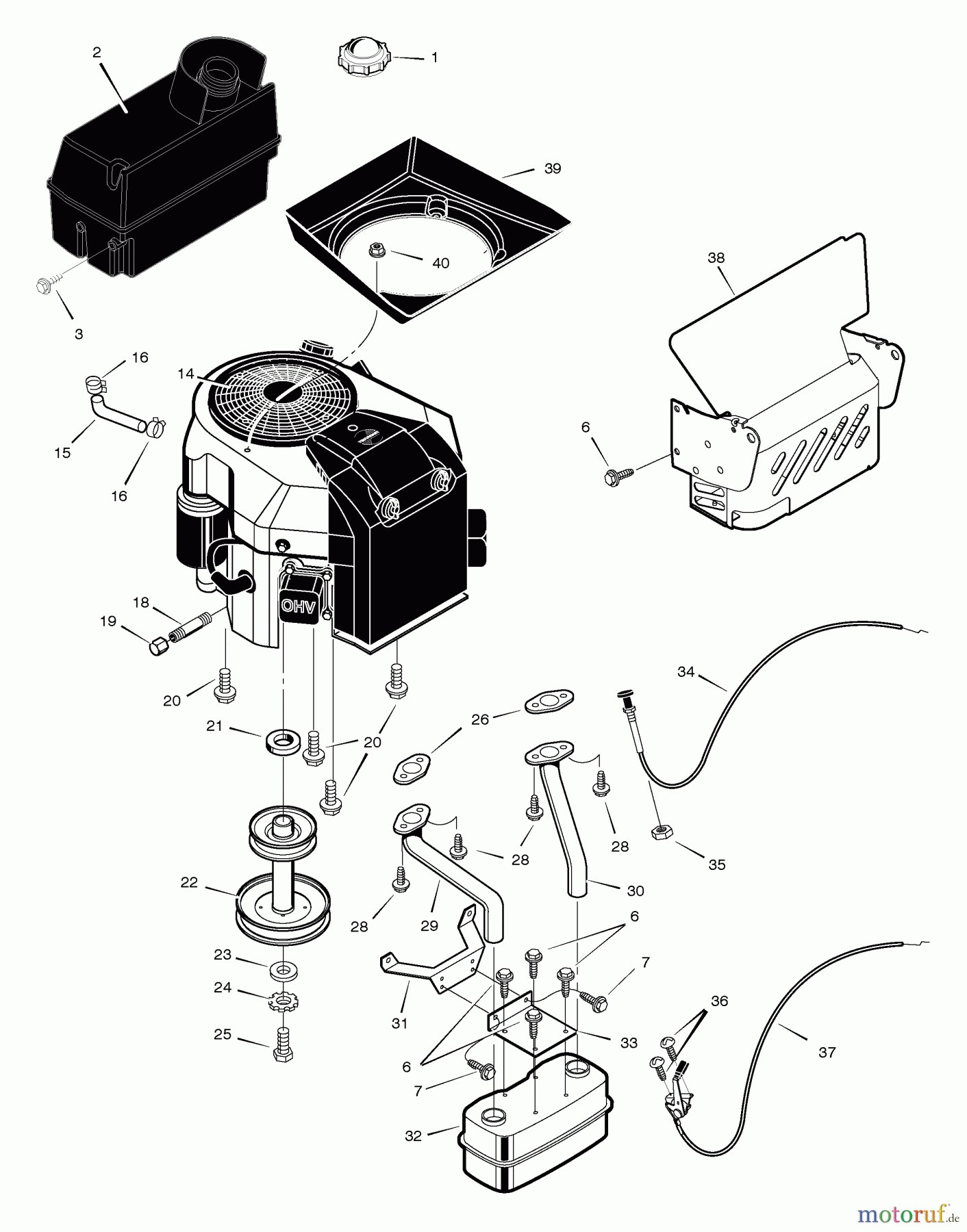  Murray Rasen- und Gartentraktoren 465605x48A - B&S/Murray 46