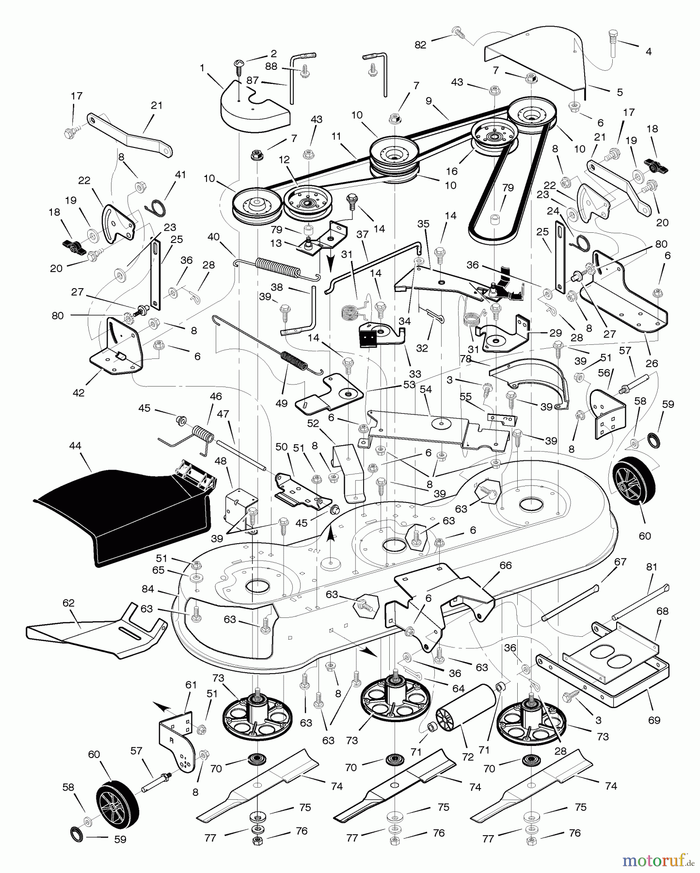  Murray Rasen- und Gartentraktoren 465605x48A - B&S/Murray 46