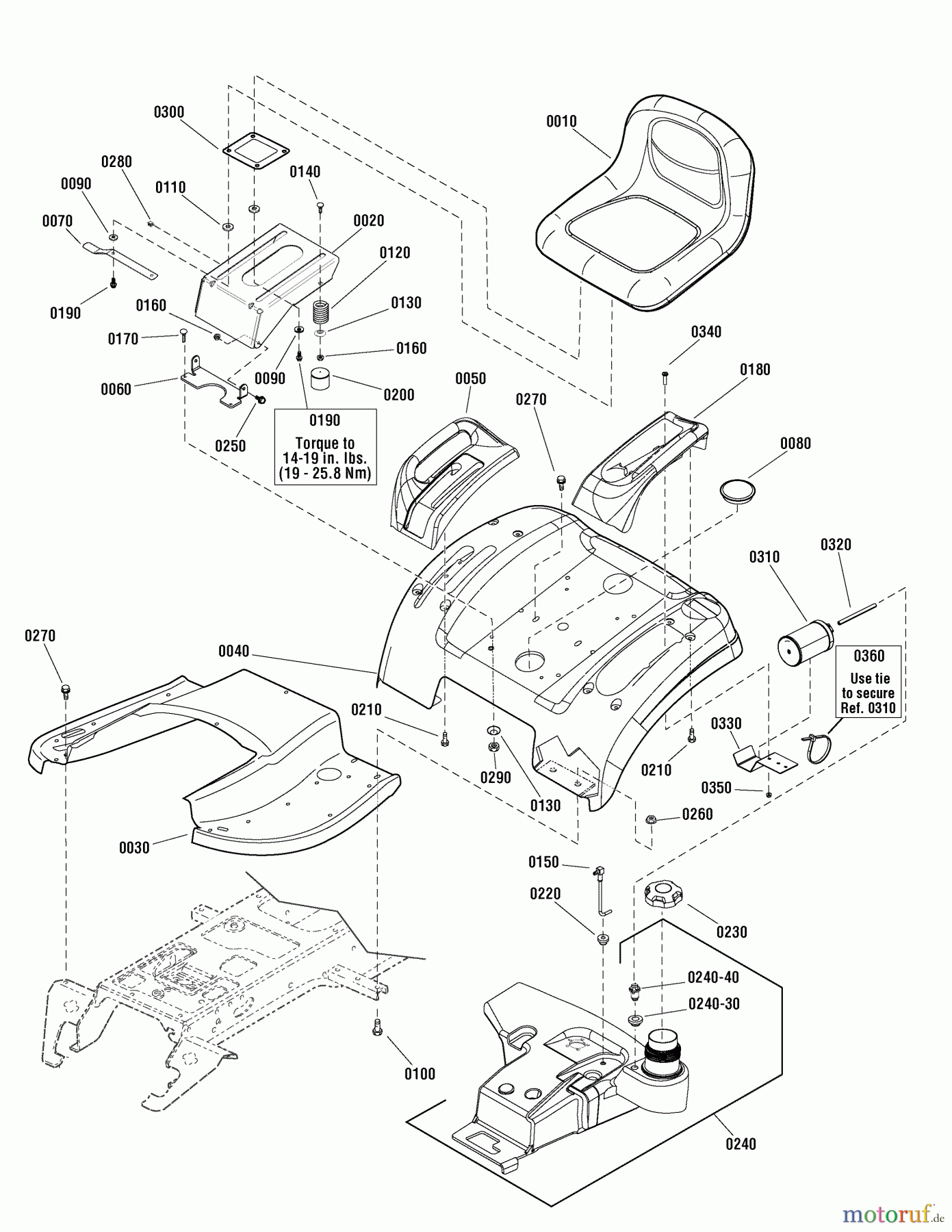  Murray Rasen- und Gartentraktoren 107.250050 (2691086-00) - Craftsman CTX9000, 46