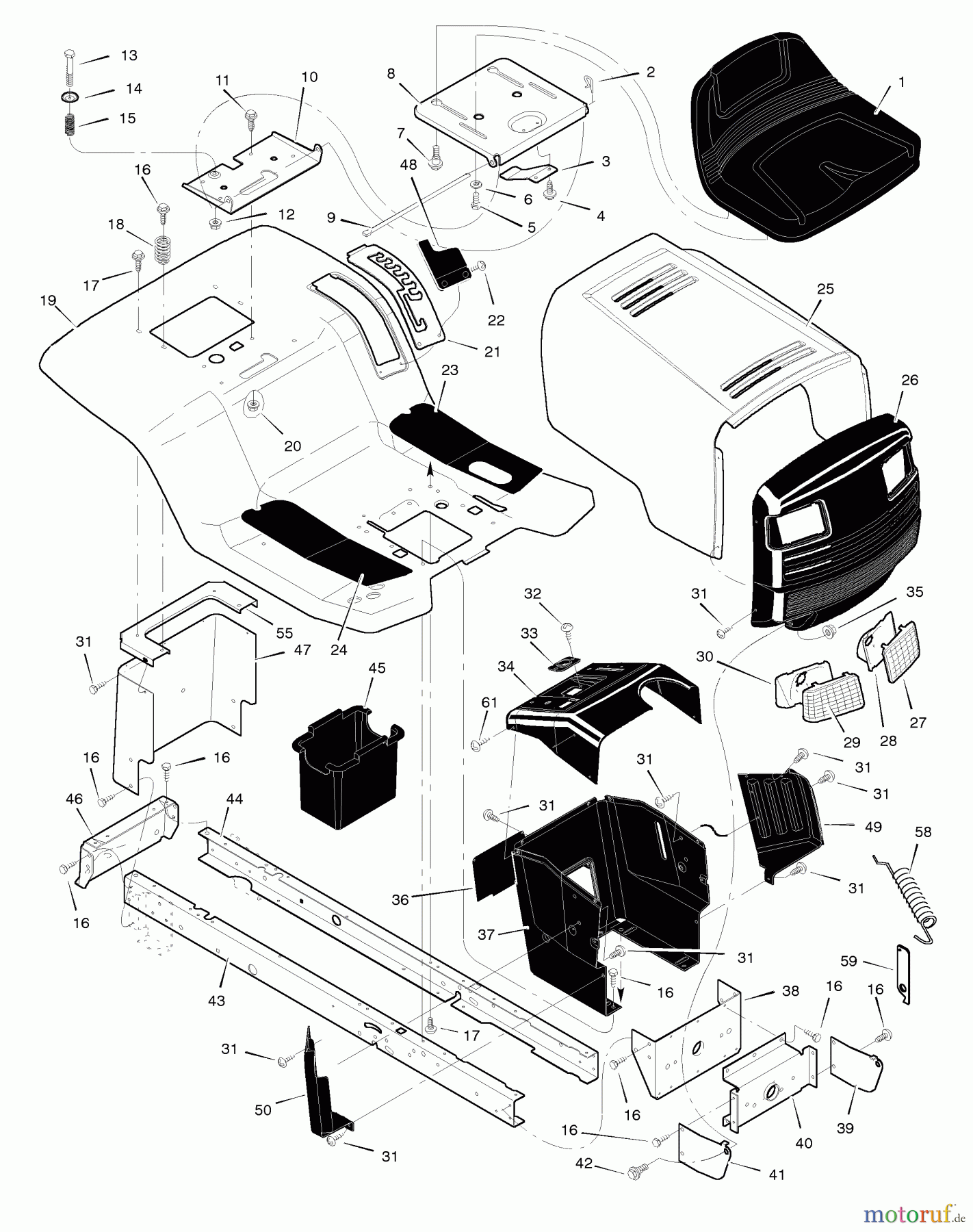  Murray Rasen- und Gartentraktoren 50568x9A - B&S/Murray 50