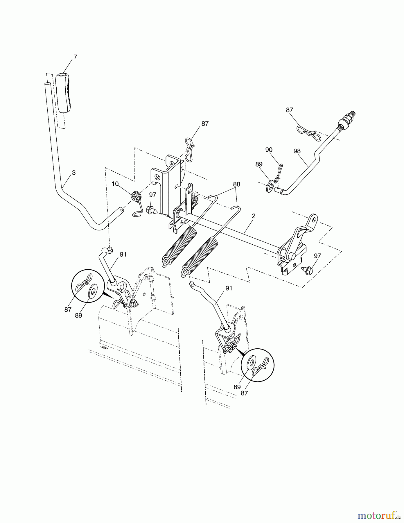  Murray Rasen- und Gartentraktoren 54G26G60X8A (96042013900) - Murray 54