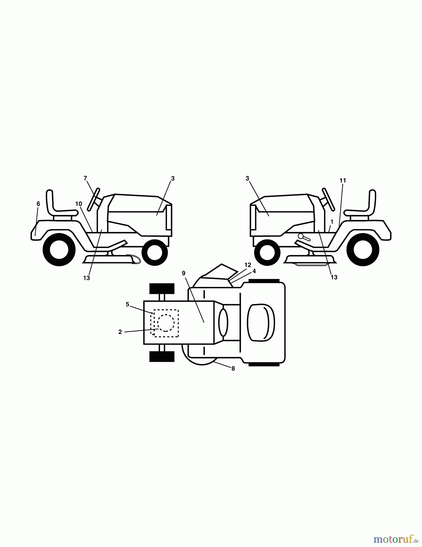  Murray Rasen- und Gartentraktoren 54G26G60X8A (96042013900) - Murray 54